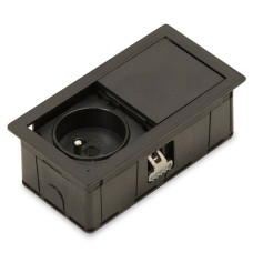 Розетковий блок ASA VersaHit Mono 1x220 IP54 чорний матовий (060.25F.00008)