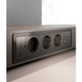 Розеточный блок ASA VersaFrame 3.0 3x220 USB 5V черный (060.40F.00009)