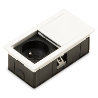 Розетковий блок ASA VersaHit Mono 1x220 IP54 теплий білий RAL 9010 (060.25F.00006)
