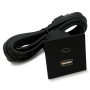 Мебельная USB розетка  ASA VersaPick type A+C черная матовая (060.29Z.00045)