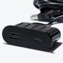 Мебельная USB розетка  ASA VersaPick type A+C матовый черный (060.29Z.00061)