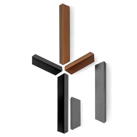 Меблева ручка накладна Viefe Plie 114×64×35 мм сірий метал (0597.064.Z.M23)