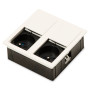 Розеточный блок ASA VersaHit Dual 2x220 IP54 холодный белий RAL 9003 (060.15F.00008)