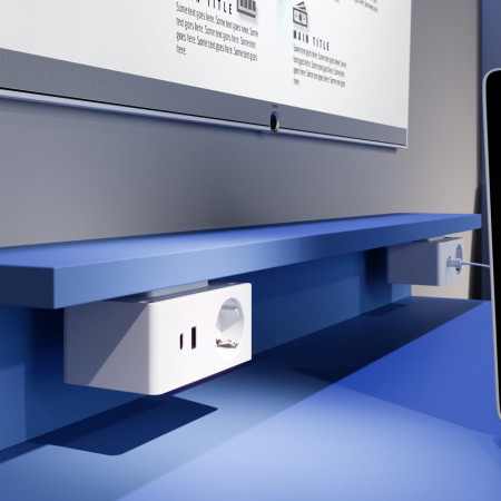 Розетковий блок ASA VersaQ 1x220 бездротова зарядка USB A USB C білий (060.37F.00002)