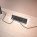 Купити Розеточный блок ASA Versanet 3x220+1USB матовый черный (060.31F.00026) РОЗЕТКА В СТІЛЬНИЦЮ від ASA Plastici - 1