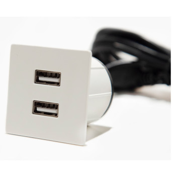 Купити Встраиваемый USB-зарядный порт ASA Plastici VersaPick Zamak 060.29Z.00043 РОЗЕТКА В СТІЛЬНИЦЮ від ASA Plastici