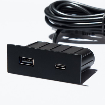 Купити Мебельная USB розетка  ASA VersaPick type A+C матовый черный (060.29Z.00053) РОЗЕТКА В СТІЛЬНИЦЮ від ASA Plastici