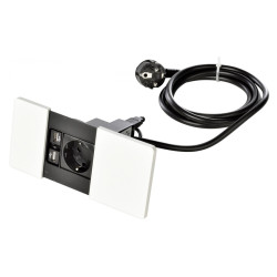 Встраиваемый модуль ASA VersaPad 1x220 2xUSB белый (060.08F.00063)