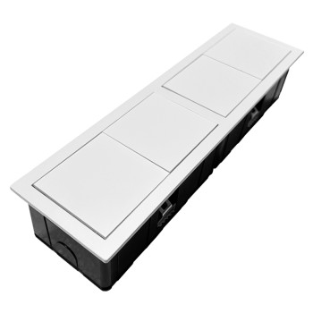 Купити Розеточный блок ASA VersaHit Combi 2x220 IP54 белый RAL 9003  (060.25F.00027) РОЗЕТКА В СТІЛЬНИЦЮ від ASA Plastici