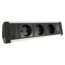 Розеточный модуль ASA Versadesk 3x220 USB 2 порта A (060.23F.00131) Розеточный модуль ASA Versadesk 3x220 USB 2 порта A (060.23F.00131)