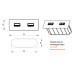 Купити Мебельная USB розетка  ASA VersaPick type A+C матовый черный (060.29Z.00053) РОЗЕТКА В СТІЛЬНИЦЮ від ASA Plastici - 1