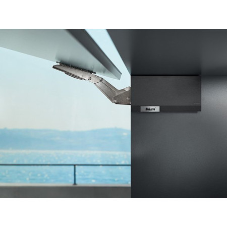 AVENTOS HK top, силовий механізм 23, BLUMOTION, темно-сірий, алюмінієві рамки
