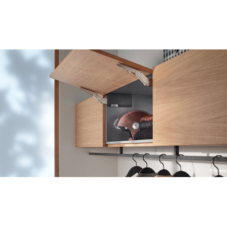 AVENTOS HK top, силовий механізм 23, BLUMOTION, темно-сірий, алюмінієві рамки