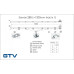 Купити Замок меблевий GTV 288 Центральний бічний L=800 мм ЗАМОК МЕБЛЕВИЙ ДЛЯ ДСП від Фурнітура GTV - 1