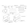 Вимикач меблевий димований IR оптичний на помах руки GIFF накладний 5-24V 5A білий