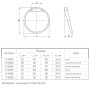 Ручка мебельная Ferro Fiori M 0100.01.40 хром
