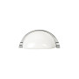 Ручка меблева Ferro Fiori CR 9007.96 хром / білий