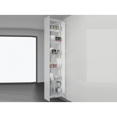 Колона висувна в модуль 300 Inoxa Ellite 859AEY з 5 полицями H=1860-2185 хром/білий