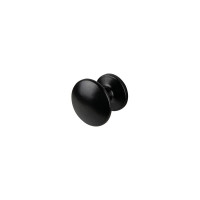 Меблева ручка кнопка кругла GP 1601-1 (DG 16 G1) чорна