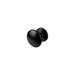 Меблева ручка кнопка кругла GP 1601-1 (DG 16 G1) чорна