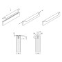 Ручка меблева Ferro Fiori  M 0011.400  чорний