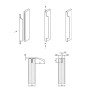 Ручка меблева Ferro Fiori  M 0011.400  чорний