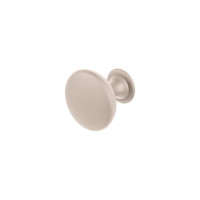 Ручки для мебели круглые кнопка Ferro Fiori M 0090.01 беж Soft-touch