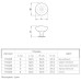 Купить Ручки для мебели круглые Ferro Fiori M 0090.01 черный Soft-touch РУЧКИ ДЛЯ МЕБЕЛИ от Ferro Fiori  - 3