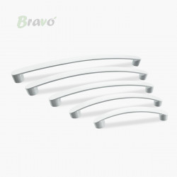 РУЧКА ДЛЯ МЕБЕЛИ BRAVO ARC WIND/ 96,БЕЛАЯ