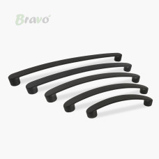 РУЧКА ДЛЯ МЕБЛІВ BRAVO ARC WIND/128,ЧОРНА
