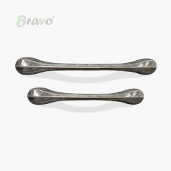 РУЧКА ДЛЯ МЕБЕЛИ BRAVO AZURE/ 160, АНТИЧНОЕ СЕРЕБРО