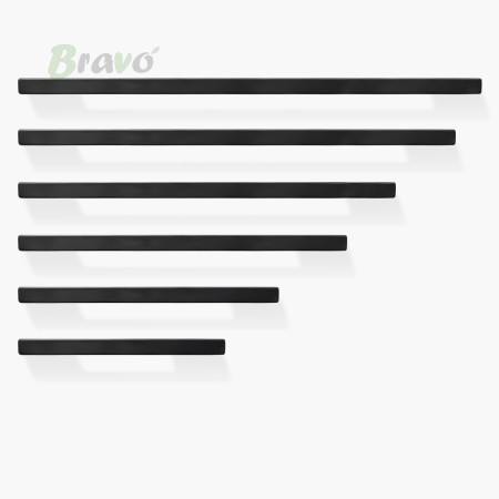 РУЧКА ДЛЯ МЕБЛІВ BRAVO BASTION/ 160, ЧОРНА