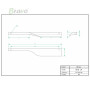 РУЧКА ДЛЯ МЕБЛІВ BRAVO BEAK LR/ 160/L, ЧОРНА
