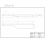 РУЧКА ДЛЯ МЕБЛІВ BRAVO BEAK LR/ 192/L, ХРОМ