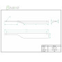 РУЧКА ДЛЯ МЕБЛІВ BRAVO BEAK LR/ 224/R, ЧОРНА