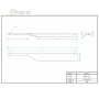РУЧКА ДЛЯ МЕБЛІВ BRAVO BEAK LR/ 256/L, ХРОМ