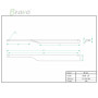 РУЧКА ДЛЯ МЕБЛІВ BRAVO BEAK LR/ 288/R, ЧОРНА