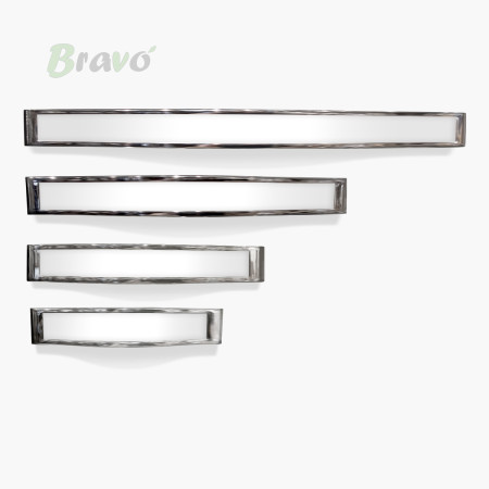 РУЧКА ДЛЯ МЕБЛІВ BRAVO COMBINATOIN/ 160, ХРОМ+БІЛА