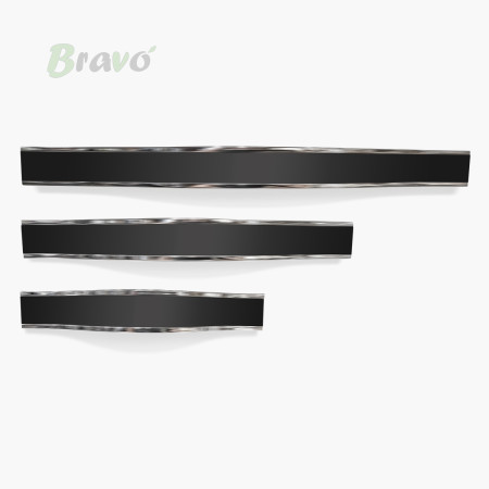 РУЧКА ДЛЯ МЕБЛІВ BRAVO CONTOUR/ 320, ХРОМ+ЧОРНИЙ