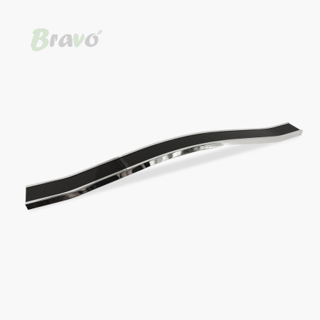 РУЧКА ДЛЯ МЕБЛІВ BRAVO CONTOUR/ 320, ХРОМ+ЧОРНИЙ