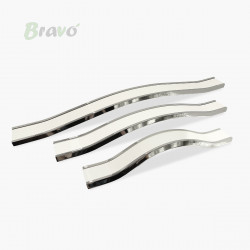 РУЧКА ДЛЯ МЕБЕЛИ BRAVO CONTOUR/ 160, ХРОМ+БЕЛАЯ