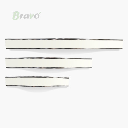 РУЧКА ДЛЯ МЕБЛІВ BRAVO CONTOUR/ 224, ХРОМ+БІЛА
