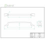 РУЧКА ДЛЯ МЕБЛІВ BRAVO LAND/ 160, ХРОМ