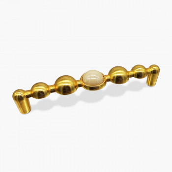 РУЧКА ДЛЯ МЕБЛІВ BRAVO PEARL BALL/ 128, МАТОВЕ ЗОЛОТО