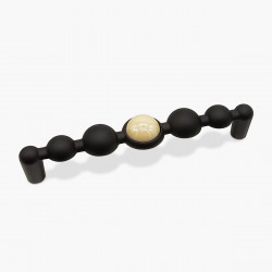 РУЧКА ДЛЯ МЕБЕЛИ  BRAVO PEARL BALL/ 128, ЧЕРНЫЙ