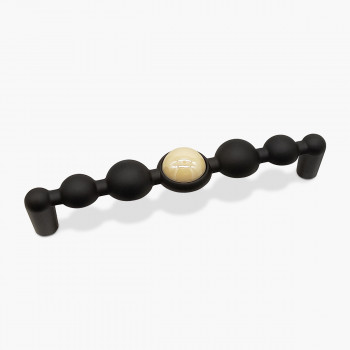 РУЧКА ДЛЯ МЕБЕЛИ  BRAVO PEARL BALL/ 128, ЧЕРНЫЙ