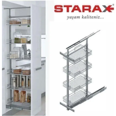 Карго для кухні Starax S - 1107 галерея висувна 850-1100 мм, секція 300 мм