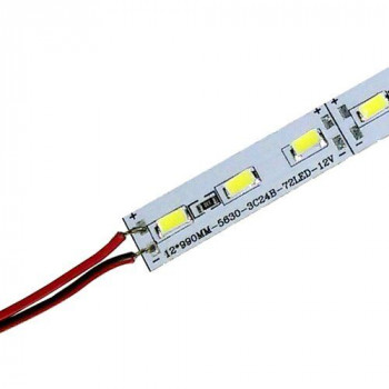 Купити Світлодіодна лінійка 5630-72 led WW 24W 3500K, 12В , IP20 теплий білий, м СВІТЛОДІОДНА ЛІНІЙКА від OEM