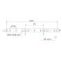 Світлодіодна стрічка для кухні 3528 SMD, 60 LEDs / м, 4,8 Вт, 12В, IP65, холодне світло (Кратно 1м)