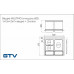 Купити Відро для сортування сміття GTV MULTINO для модуля 600 (1 відро 15л, 2 відра по 7л, 2 лотки), антрацит ВІДРО ДЛЯ СМІТТЯ від Фурнітура GTV - 1
